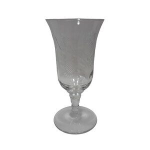 Rock Sharpe Etched Glass Juice Goblet RKA5-1 5" Tall Elegant Drinkware
